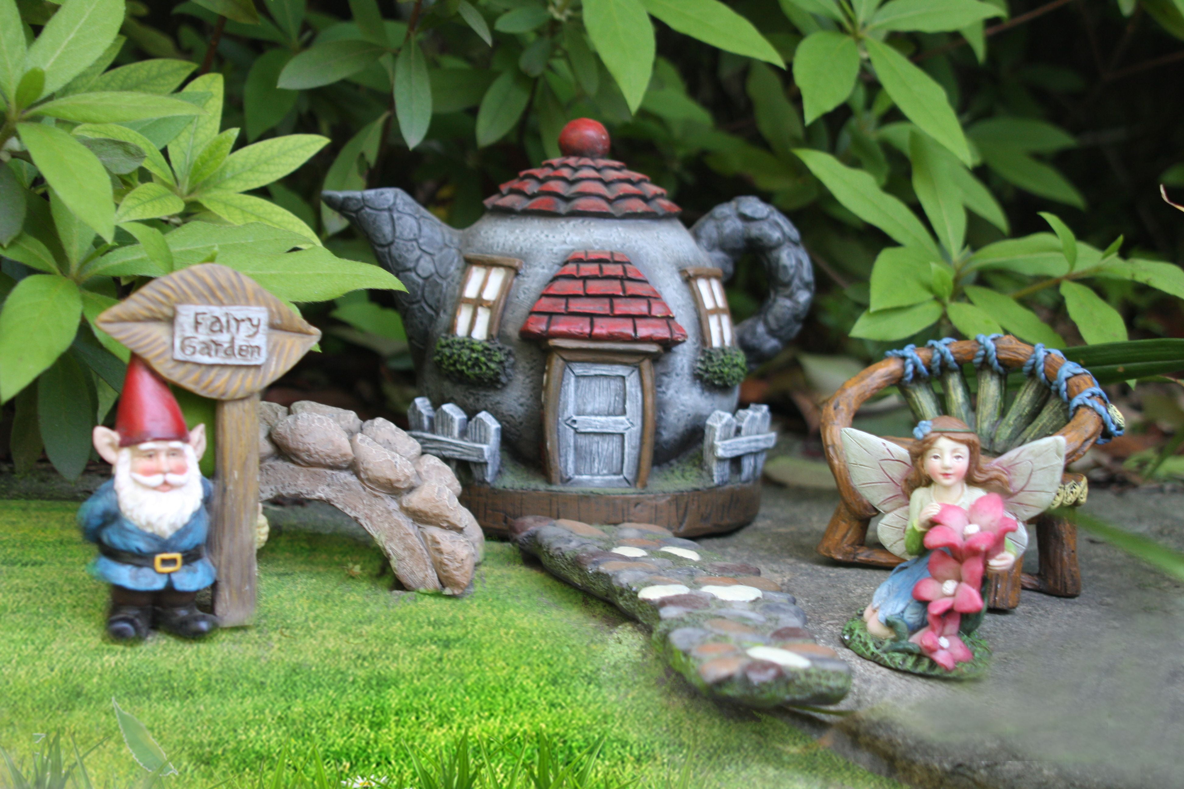 3 Fairy Garden Figurines Gnomes Mini Yard Home Decorations Decor 