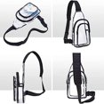 thumbnail image 1 of Mochila de hombro transparente de PVC, mochila de viaje para exteriores, bolsa de gimnasio, bolso bandolera, 1 of 4