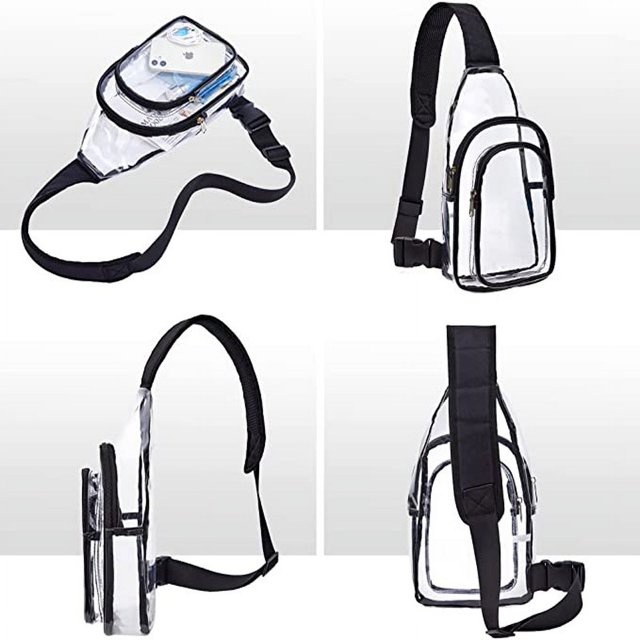 Mochila de hombro transparente de PVC, mochila de viaje para exteriores, bolsa de gimnasio, bolso bandolera