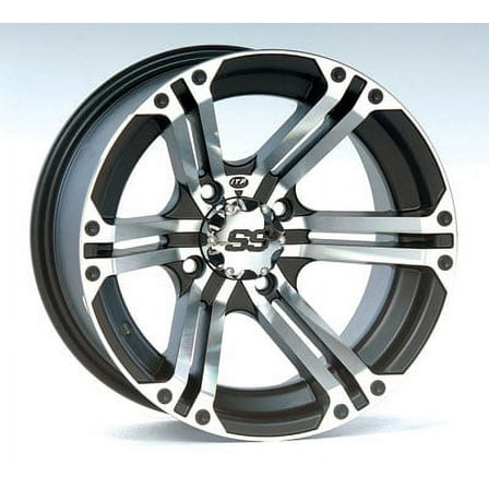 ITP SS212 Aluminum Wheel Machined w/Black 14x6 (1428375404B)