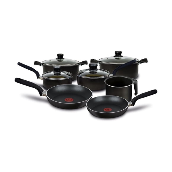 Batería de Cocina T-fal Elemental 11 Piezas Color Negro Modelo 392600-NEGRO