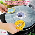 thumbnail image 2 of 2pcs Record Cleaner Handler Mitt Black Vinyl Record Clip Disc Cleaning Protection Pad Lightweight No Fingerprints No Damage Anti-static for Vinyl LP Records, 2 of 8