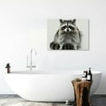 thumbnail image 5 of JRXY Bathroom Wall Art Animal Prints Toilet Decor Set of 6 Canvas Posters Funny Pictures Photos Bathroom Artwork Wall Cute Raccoon,Panda,Alpaca in Toilet Wall Decor for Bathroom WC  16x12inch, 5 of 6