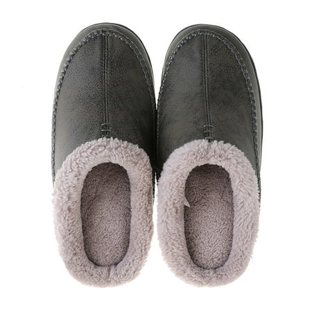 

Sentuca Cotton Slippers Men s Winter Indoor Warmth Thick Soled Household Plush Shoes