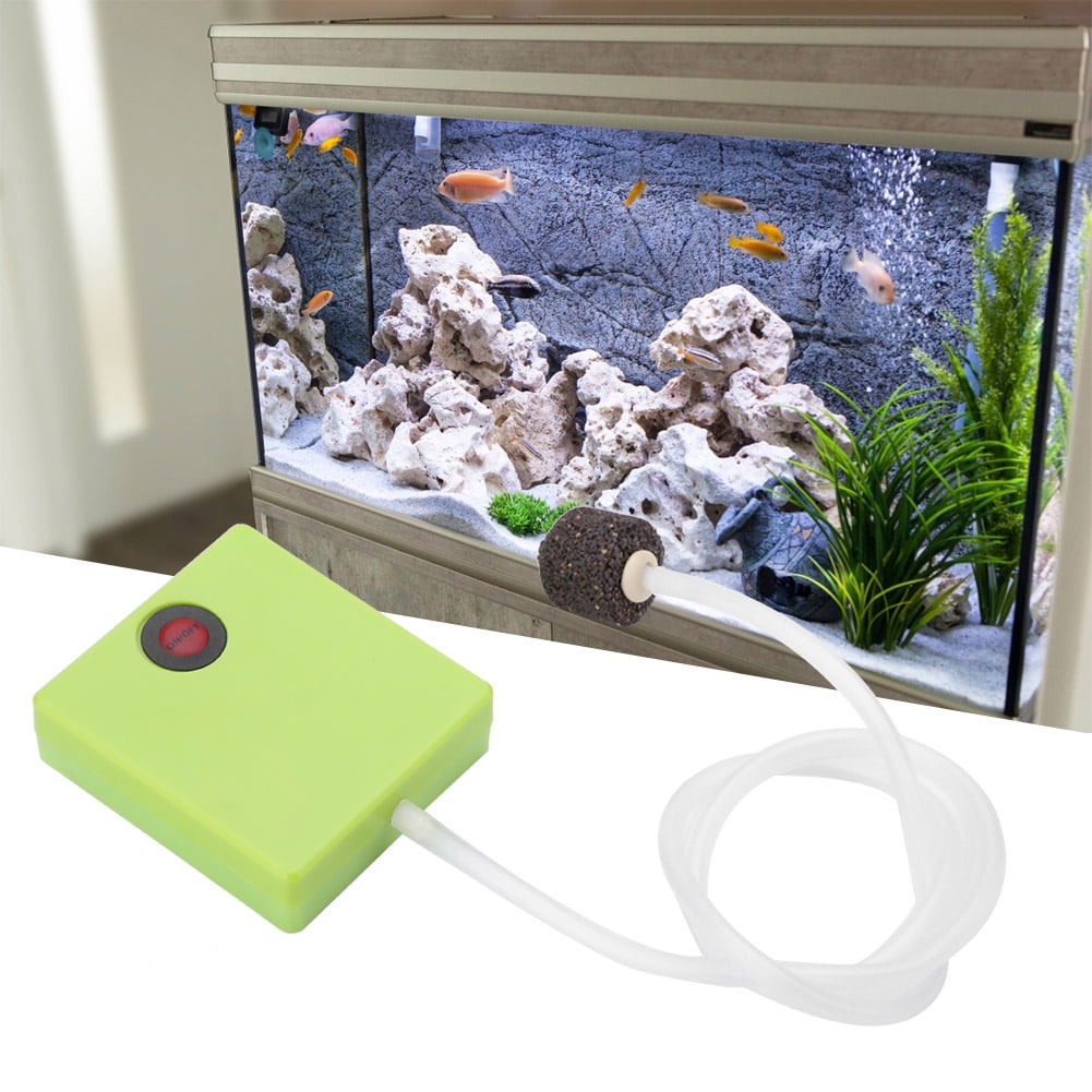 Ymiko Fish Tank Air Pump portable Aquarium Dry Battery Operated Fish Tank Air Pump Aerator Oxygen With Air Stone Aquarium Air Pump
