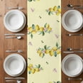 thumbnail image 6 of Summer Lemons Table Runner - 70 Inch Long, Kitchen Dining Table Runner Dresser Scarves, Rustic Black Plaid Truck Fruits Yellow Farmhouse Decor for Coffee Tables Wedding Party Banquet, 6 of 8