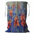 thumbnail image 1 of YUSDECOR Poppies And Cornflowers In The Rain Summer Field Storage Basket Laundry Bag with Drawstring Size 18x24 Inch, 1 of 3