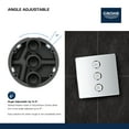 thumbnail image 3 of Grohe 29 158 Smartcontrol Triple Function Diverter Trim Only - White, 3 of 6