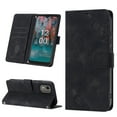 thumbnail image 1 of Compatible with Nokia C12 Classic Embossed PU Leather Case with Card Holder Shockproof Cover, 1 of 5