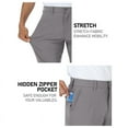 thumbnail image 3 of Golf Pants Men Stretch Dress Lightweight Business Casual Waterproof Hiking Quick Drying Work Pants, 3 of 5