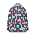 thumbnail image 3 of Elephant and Geometric Pattern Backpack - Waterproof School Bag for College, Fashionable Laptop Backpack, Cute Gift, 3 of 6