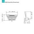 thumbnail image 5 of PULSE SHOWER SPAS 2056-BN PowerShot Showerhead, 5 of 5