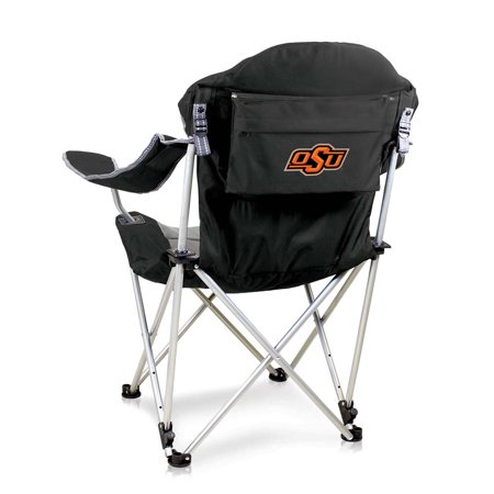 Oklahoma State Reclining Camp Chair (Black)