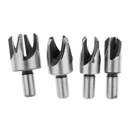 

4 Pieces Carpentry Wood Plug Hole Cutter Claw Drill Bit Sets Tool 6/8/10/13mm