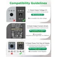 thumbnail image 2 of LujingZ 5V 1A DC Power Supply Adapter 5W AC/DC Charger 8 - TIPs for Security Cam Baby Monitor More 100 - 240V Input Universal Fit, 2 of 7