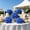 79#Blue, variant on Artificial Hydrangea Flowers, Real Touch Faux Blooms Bouquet, Lifelike Durable Silk Floral Arrangement, Versatile Wedding Arch Bridal Party Home Vase Table Centerpiece Decor