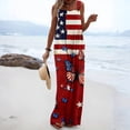 thumbnail image 2 of 250 Anniversary USA Flag Jumpsuits for Women Casual Sleeveless Loose Patriotic Overalls Wide Leg Romper with Pockets 2XL, 2 of 5