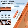 thumbnail image 3 of JETech Case for iPhone 17 Pro 6.3-Inch with Built-in Tempered Glass Screen Protector and Camera Control Button, Compatible with MagSafe (Orange), 3 of 6
