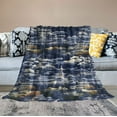 thumbnail image 2 of ONETECH  Pagodas Toile Chinese Style Flannel Blanket Soft Cozy Throw Blanket All-Season Use Blanket for Couch Sofa Bed Decor, 2 of 6