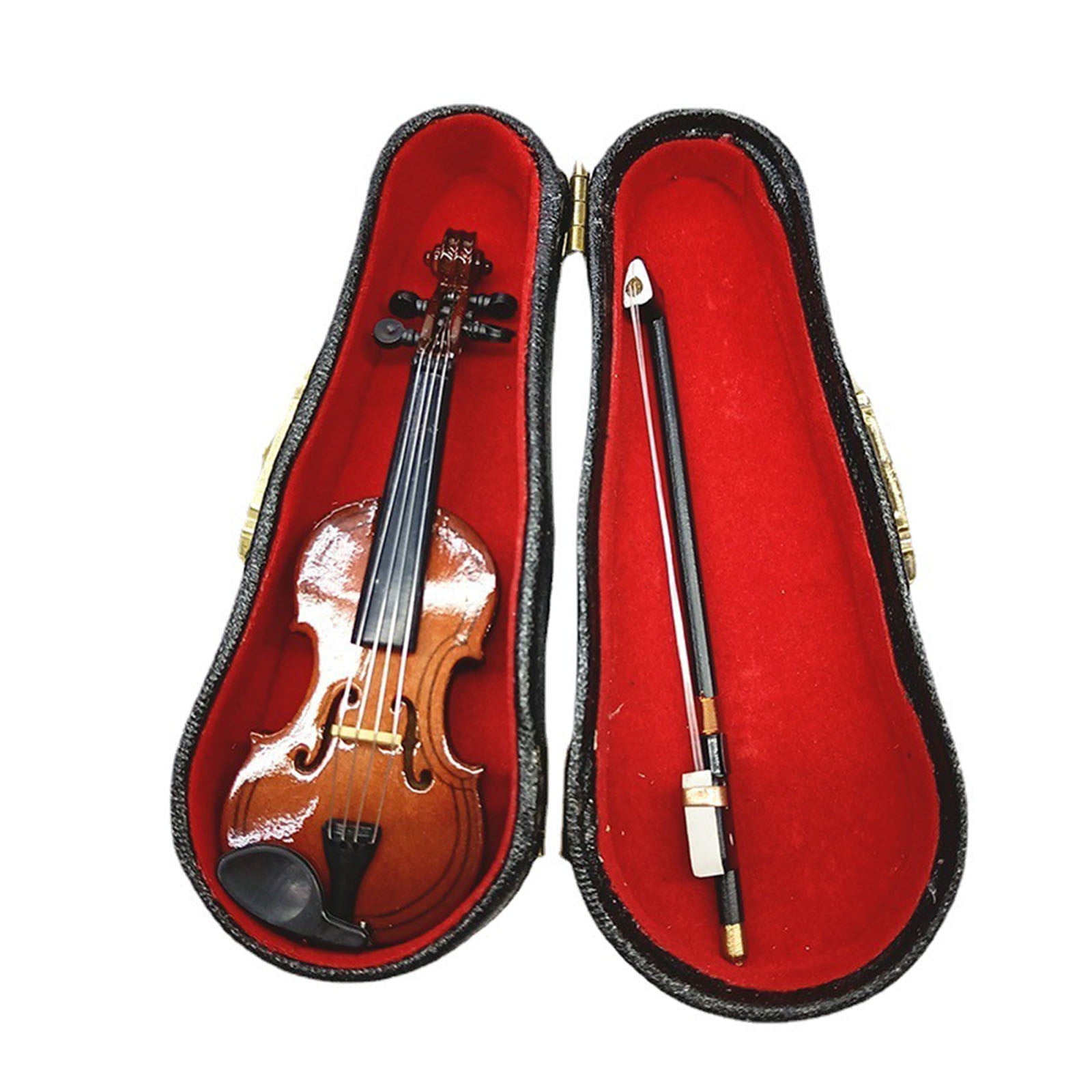 100Fens Mini Musical Instrument Violin Model Ornaments Musical Instrument Model Music Training School Teacher Graduation Gift