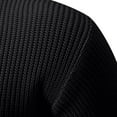 thumbnail image 5 of WAENQINLA Men's Color Block Crewneck Sweaters Baggy Ribbed Knitted Pullover Jumpers Casual Textured Sweater Tops Black XXXL, 5 of 8