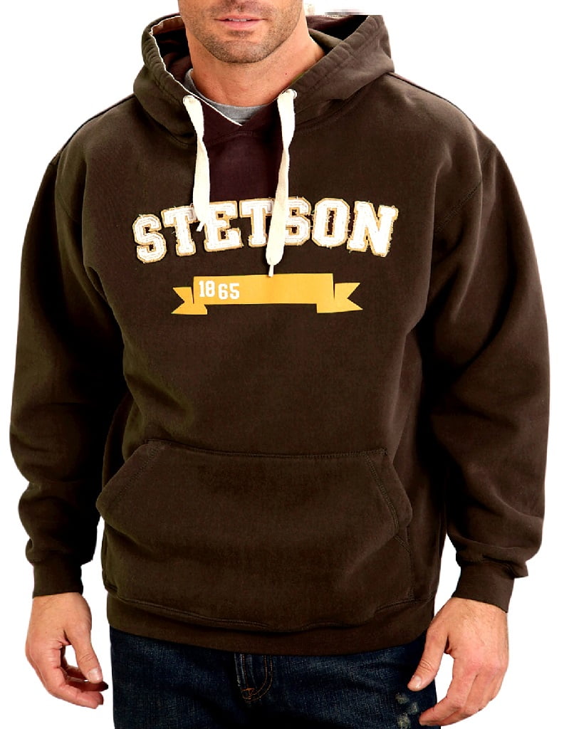 Stetson Stetson Western Sweatshirt Mens Hoodie Brown 1109705620712