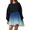 Light Blue, variant on Sngxgn Long Sleeve Midi Dress Casual Loose Flowy Dresses(Blue,M)