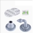 thumbnail image 3 of 2 grises + 2 blancos Succión de puerta inhalada Tope de puerta de silicona anticolisión silencioso Tope de puerta de goma sin perforación Puerta táctil de piso de plástico Succión de pared superior, 3 of 4