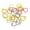 Colorful Apple, variant on M Buder 24Pcs Metal Crochet Locking Stitch Markers (0.39 in / 1 cm) Colorful Apple Fruit Shaped Knitting Rings Craft Project Accessories