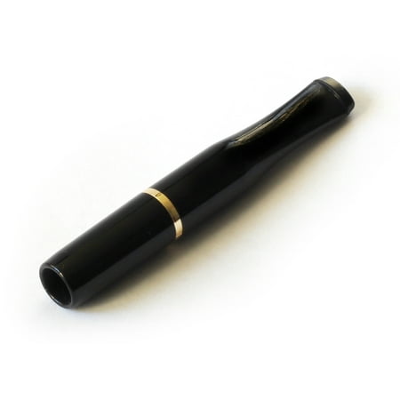 Cigarette Holder Denicotea Black with Golden color ring