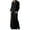 Black, variant on Brilliant Dresses for Women Plus Size Elegant Fall Round Neck Winter Warm Color Long Sleeve Pocket Long Dress Long Maxi Dresses New Arrivals Green S