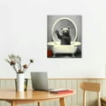 thumbnail image 2 of EastSmooth Black and White Animals Wall Art Bear Take Bath in A Bathtub Pictures Poster Funny Bathroom Decor Canvas Prints Painting for Kid's Room Bedroom Home Decoration Framed, 2 of 4