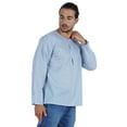 thumbnail image 3 of Atasi Indian KurtaÂ&nbsp;ForÂ&nbsp;Men Full Sleeve Shirts Solid Round Neck Ethnic Tee Shirt, 3 of 7