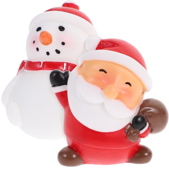 LABSERRON Kawaii Christmas Themed Resin Cake Decor for Birthday and Wedding