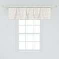 thumbnail image 2 of Ambesonne Ivory Window Valance, Spring Blossoms Field, 42" x 18", White Beige, 2 of 3