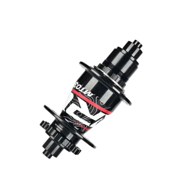 Greeniant Cubo de rodamiento Superficie lisa 144 Sonidos Palanca de liberación rápida Eje de rueda multicolor Clics Ejes de metal traseros delanteros Ciclismo Negro Cubo de rodamiento/XD Greeniant OD026397-08