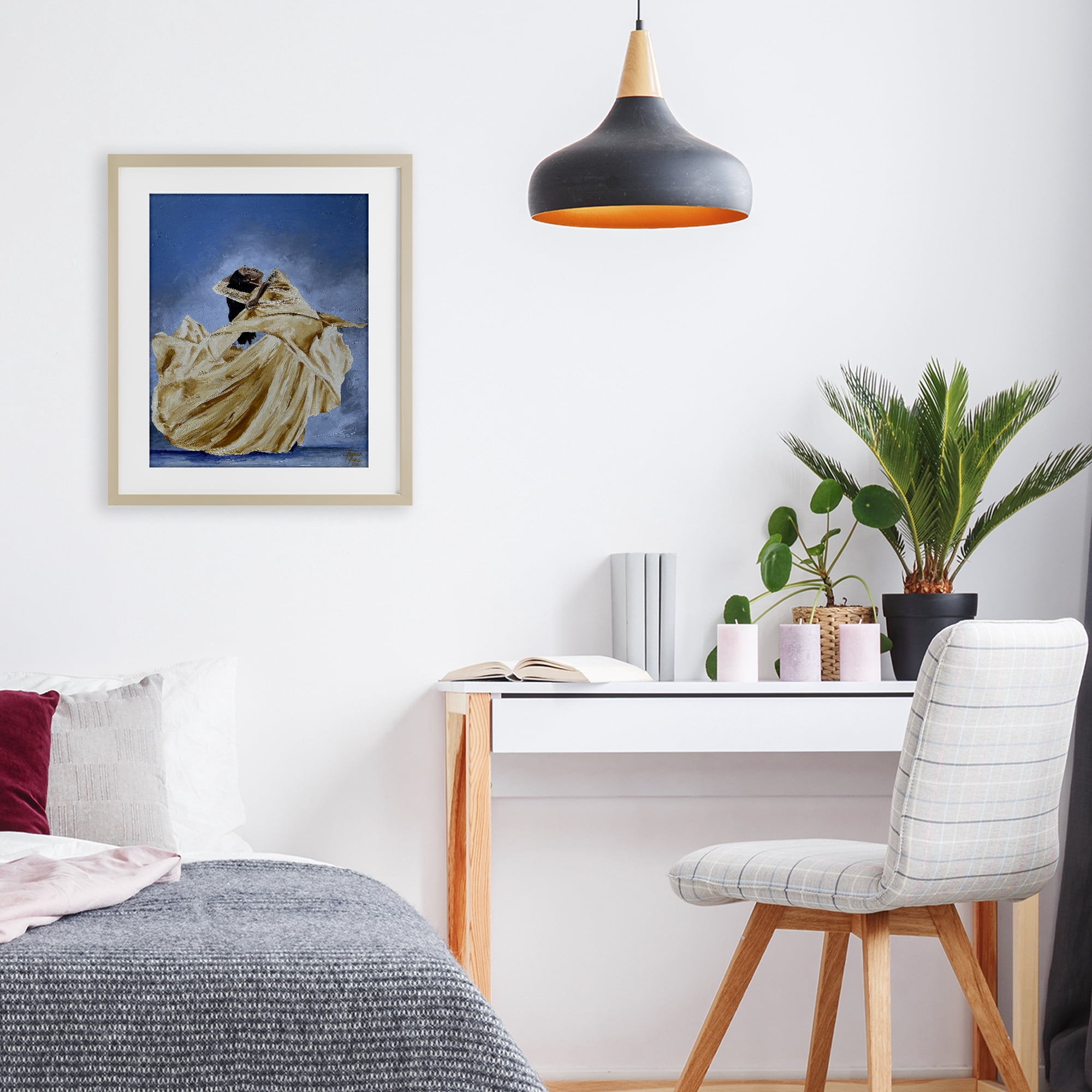 Stupell Industries Expressive Elegant Dancer Birch Framed Print Under Glass, design by Lauren Luna