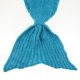 thumbnail image 3 of Manta de cola de sirena estaciones de ganchillo cálido suave de dormir hecho mejor de Navidad de cumpleaños para niños Azul Macarena Mermaid Tail Blanket de punto, 3 of 8