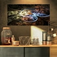 thumbnail image 1 of Art Numérique de Fleur Fractale Brun Foncé - Impression sur Toile Florale, 1 of 3