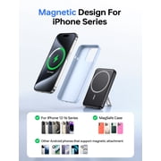 Magnetic Portable Charger,10000mAh Wireless Magnetic Power Bank with USB C Charging and stand, Travel Essential for Battery Pack Compatible with iPhone 17/air/16/15/14/13/12