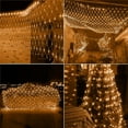 thumbnail image 2 of SHANJIA Garden Net Lights Battery Operated, 2mx3m 192LEDMesh Fairy String Lights Fairy Net Lights 8 Modes Waterproof Net Mesh String Lights for Garden Balcony Decor, 2 of 8