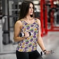thumbnail image 6 of Zufioo Plum Print Women's Vest, Sleeveless Quick-drying Sports T-shirt, Suitable for Yoga, Running, Fitness-Small, 6 of 7