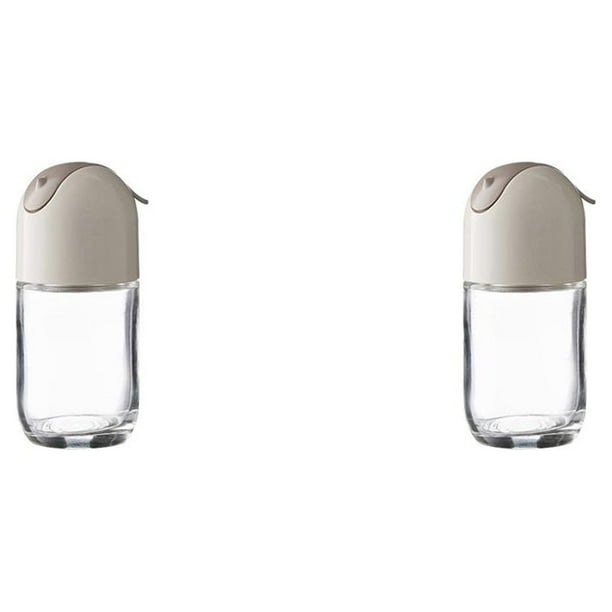 Botellas de condimentos Advancent Dispensadores de sal Pimienta tarro sellado Gris 2Conjunto