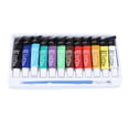 thumbnail image 1 of Acrylic Paint Set, Spiral Design Prevent Fading Widely Used 12 Colors Acrylic Paint Set Tubes  For Painting For Professionals, 1 of 8