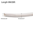 thumbnail image 2 of Split Wire Loom Tubing PE Corrugated Pipe Conduit 8M/26ft Length 10x13mm White for Wire Cable, 2 of 5