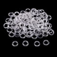 thumbnail image 2 of AMLESO 100pcs Clear Nylon Bra Strap Adjuster Lingerie O s Bikini Fasteners - 6mm, 2 of 8