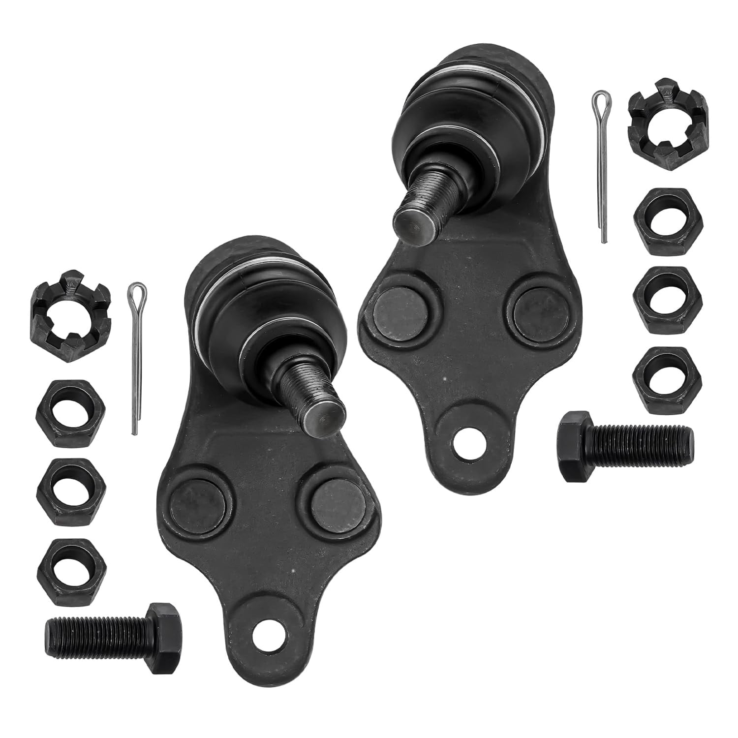 Detroit Axle - 12pc Suspension Kit for 2007-2011 Toyota Camry 2008 2009 2010, 2 Lower Control Arms, 2 Lower Ball Joints, 4 Inner & Outer Tie Rods, 4 Sway Bars Replacement
