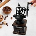thumbnail image 5 of Manual Coffee Grinder, Vintage Antique Wooden Hand Coffee Grinder Manual Coffee Bean Mill, Adjustable Grinding of Thickness With Grind Settings And Catch Drawer, 5 of 7