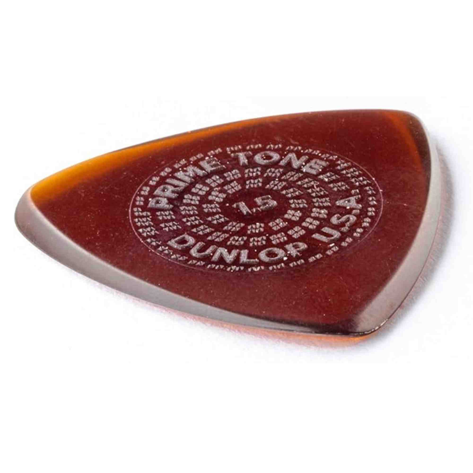 Dunlop Primetone Sculpted Plectra Guitar Picks Small Triangle with Grip - 1.5mm Gauge - 12 Pack