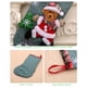 thumbnail image 2 of Injueey Bonito calcetín navideño para regalo, bolsa de joyería, muñeca 3D, muñeco de nieve, Papá Noel, estampado de gran tamaño, Kits de decoración para fiestas Papá Noel, 2 of 6